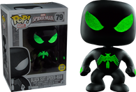 POP! Marvel #79: Spider-Man - Black Suit Spider-Man (Wal-Greens Exclusive) (Glows in the Dark) (Funko POP! Bobble-Head) Figure and Box w/ Protector