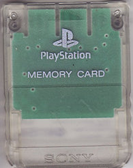 Official Memory Card - Clear (Sony Playstation 1) Pre-Owned