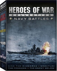 Heroes of War Collection - Navy Battle  (The Enemy Below, The Frogmen, Morituri, Sink the Bismarck!) (DVD) Pre-Owned