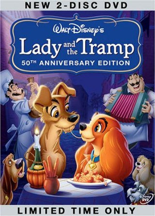 Lady and the Tramp (Disney / Two-Disc 50th Anniversary Platinum Edition) (1955) (DVD / Kids Movie) Pre-Owned: Disc(s) and Case