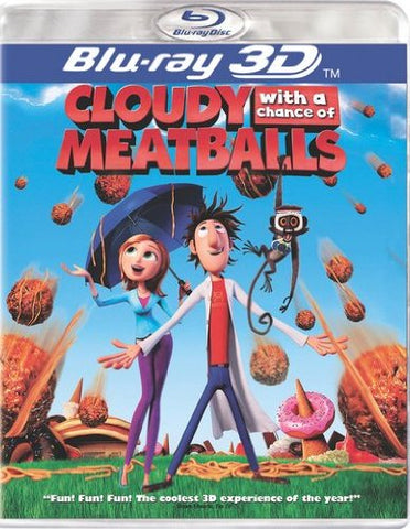 Cloudy with a Chance of Meatballs (Blu Ray 3D) Pre-Owned