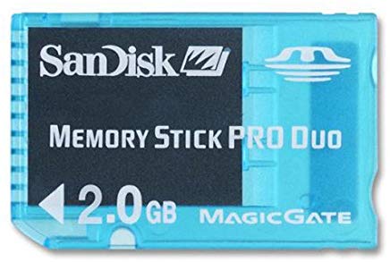 2GB Memory Card - Blue (SanDisk Memory Stick PRO Duo) (Playstation PSP) Pre-Owned