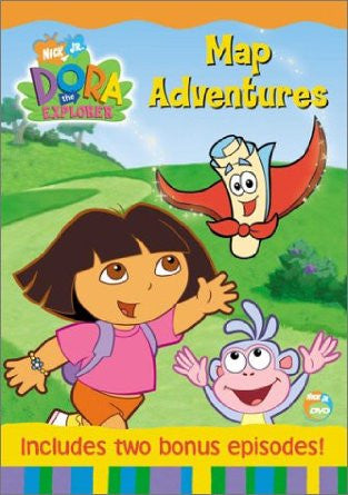 Dora the Explorer Map Adventures DVD Kids Movie Pre Owned