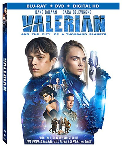 Valerian and the City of A Thousand Planets (Blu Ray + DVD Combo) Pre-Owned: Discs and Case