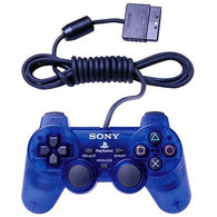 Official SONY Wired Dualshock 2 Analog Controller - Blue (Playstation 2 Accessory) Pre-Owned