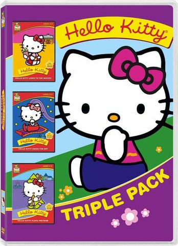 Hello Kitty Triple Pack: (Goes to the Movies, Saves the Day, Plays Pretend) (DVD) Pre-Owned