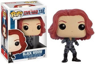 POP! Marvel #132: Captain America Civil War - Black Widow (Funko POP! Bobble-Head) Figure and Box w/ Protector