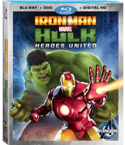 Iron Man and Hulk: Heroes United (Blu-ray + DVD) Pre-Owned