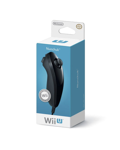 Nunchuk Controller - Black (Nintendo Wii & Wii U) NEW