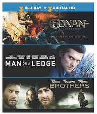 Conan the Barbarian / Man on a Ledge / Brothers (Blu-ray) Pre-Owned