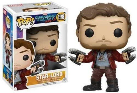POP! Marvel #198: Guardians of the Galaxy Vol 2 - Star-Lord (Funko POP! Bobble-Head) Figure and Box w/ Protector