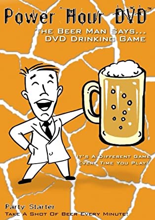 Power Hour DVD: The Beer Man Says... Drinking Game (DVD) Pre-Owned
