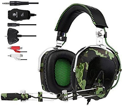 SADES SA-926 Wired Stereo Over Ear Gaming Headset with Mic (Xbox One / PC / PS4) NEW
