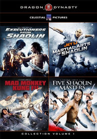 Dragon Dynasty's Collection Vol 1 Five Shaolin Masters, Executioner from Shaolin, Jet Li: Martial Arts of Shaolin and Mad Monday Kung Fu (DVD) Pre-Owned