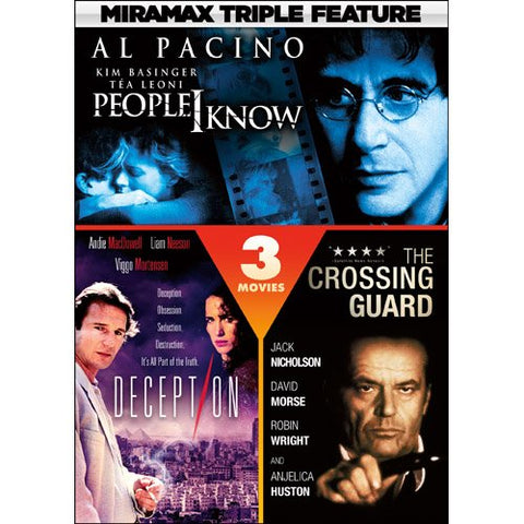 People I Know / Deception / The Crossing Guard (DVD) Pre-Owned