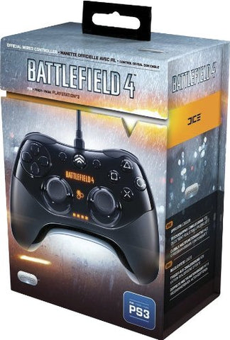 Wired Controller - PDP Battlefield 4 / Black (Playstation 3 Accessory) NEW