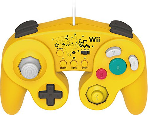 Pokemon Battle Pad Controller w/ Turbo (Yellow Pikachu Edition) (HORI) (Nintendo Wii & Wii U) NEW