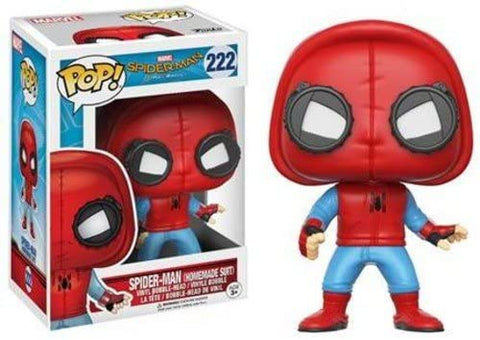 POP! Marvel #222: Spider-Man Homecoming - Spider-Man (Homemade Suit) (Funko POP! Bobble-Head) Figure and Box w/ Protector