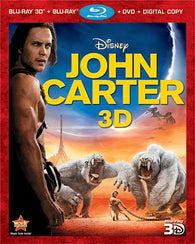 John Carter 3D (Blu-ray + BR 3D + DVD) Pre-Owned