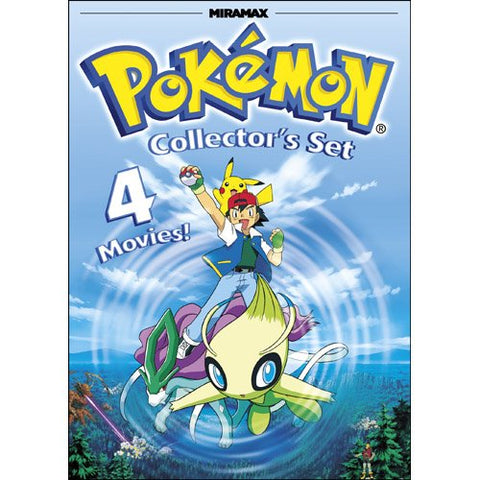 Pokemon Collector's Set: Pokemon Heroes / Pokemon 4Ever / Pokemon: Destiny Deoxy  / Pokemon Jirachi: Wish Maker (DVD) Pre-Owned