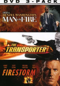 Man on Fire / The Transporter / Fire Storm (DVD) Pre-Owned