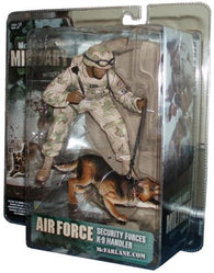 McFarlane's Military (Series 3): African American Air Force Security Forces K-9 hANDLER (Action Figure) NEW