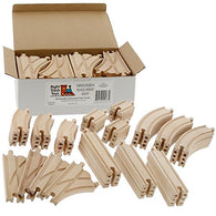 Wooden Railway Set: 52 Assorted Train Tracks (NEW)