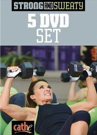 Strong and Sweaty Series: 5 DVD Set - Cathe Friedrich (DVD) Pre-Owned