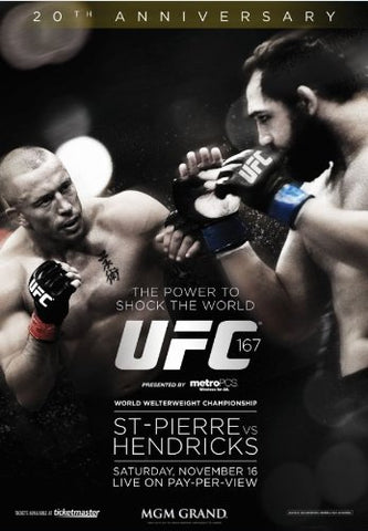 UFC 167: Georges St-Pierre vs. Hendricks (DVD) Pre-Owned