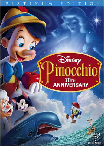 Pinocchio (Disney / Two-Disc 70th Anniversary Platinum Edition) (1940) (DVD / Kids Movie) Pre-Owned: Disc(s) and Case