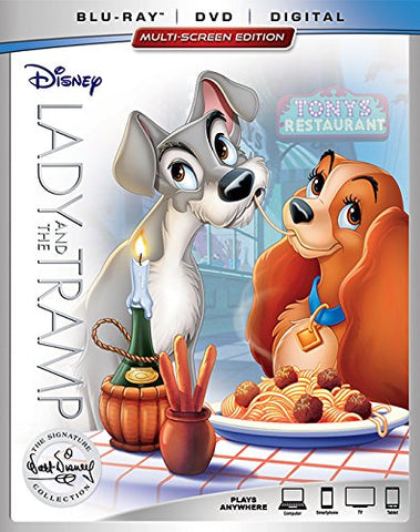 Lady And The Tramp (Blu Ray + DVD Combo) Pre-Owned: Discs and Case