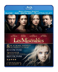 Les Miserables (2012) (Blu Ray + DVD Combo) Pre-Owned