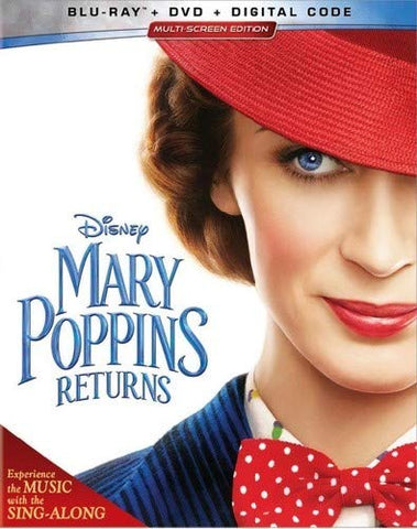 Mary Poppins Returns (Blu-ray + DVD) Pre-Owned