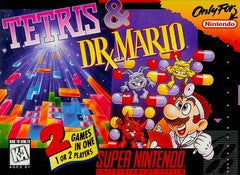 Tetris and Dr. Mario (Super Nintendo) Pre-Owned: Cartridge Only