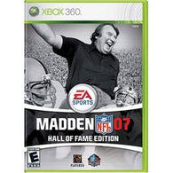 Madden NFL 07 Hall of Fame Edition (Xbox 360) Pre-Owned: Game, Manual, and Case