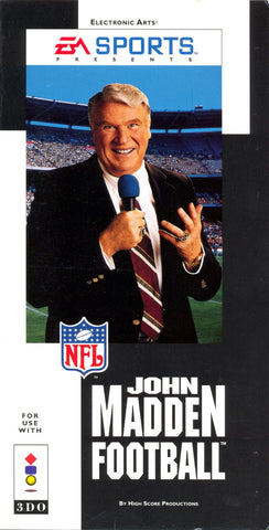 John Madden Football (3DO) Pre-Owned: Game, Manual, and Box