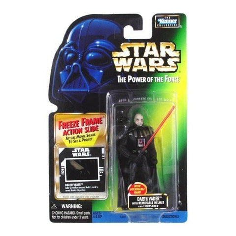 Star Wars Power of the Force - "Freeze Frame" Darth Vader w/ Removable Helmet and Lightsaber