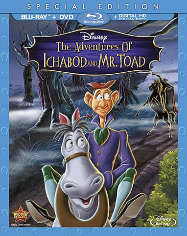 The Adventures Of Ichabod And Mr. Toad (Blu Ray ONLY) Pre-Owned