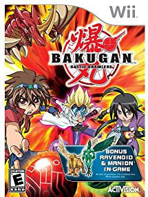 Bakugan: Battle Brawlers w/ Exclusive Bonus Ravenoid & Manion In-Game (Nintendo Wii) NEW