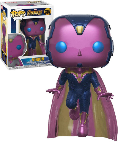 POP! Marvel #307: Avengers Infinity War - Vision (Hot Topic Exclusive) (Funko POP! Bobble-Head) Figure and Box w/ Protector