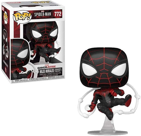 POP! Marvel #772: GamerVerse - Spider-Man Miles Morales - Miles Morales (Advanced Tech Suit) (Funko POP! Bobble-Head) Figure and Box w/ Protector