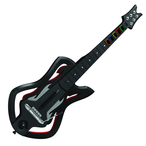 Guitar Hero Warriors of Rock - Wireless Controller [Black] (Nintendo Wii) Pre-Owned