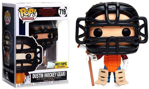 POP! Television #719: Stranger Things - Dustin (Hockey Gear) (Hot Topic Exclusive) (Funko POP!) Figure and Box w/ Protector