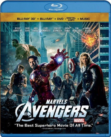 Marvel's - The Avengers (2 Disc Combo - Blu-ray 3D/Blu-ray) (2012) Pre-Owned: Disc(s) and Case