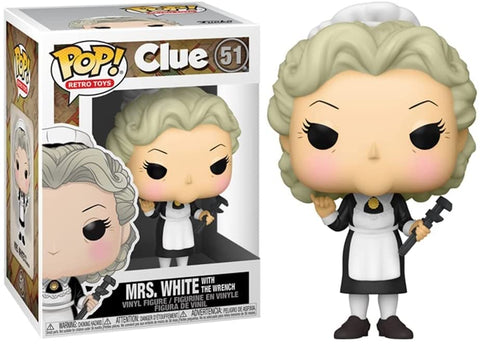 POP! Retro Toys #51: Clue - Mrs. White with the Wrench (Funko POP!) Figure and Box w/ Protector