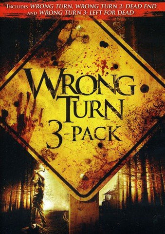 Wrong Turn 3 Pack: Wrong Turn / Wrong Turn 2: Dead End / Wrong Turn 3: Left for Dead (DVD) Pre-Owned