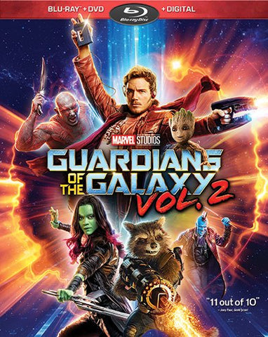 Guardians of the Galaxy Vol. 2 (Blu Ray + DVD Combo) NEW