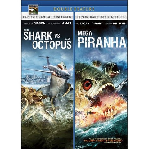 Mega Shark vs. Giant Octopus / Mega Piranha (DVD) Pre-Owned