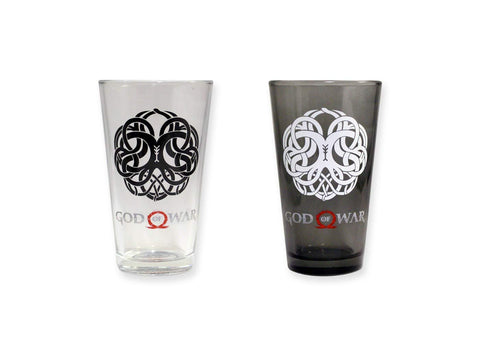 God of War - 16 oz Pint Glasses - Set of 2 (Official Sony Product) NEW