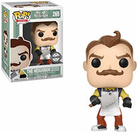POP! Games #265: Hello Neighbor - The Neighbor with Apron and Cleaver (FYE Exclusive) (Funko POP!) Figure and Box w/ Protector